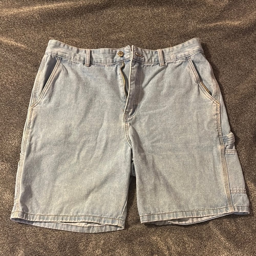 Men's Light Blue Denim Shorts